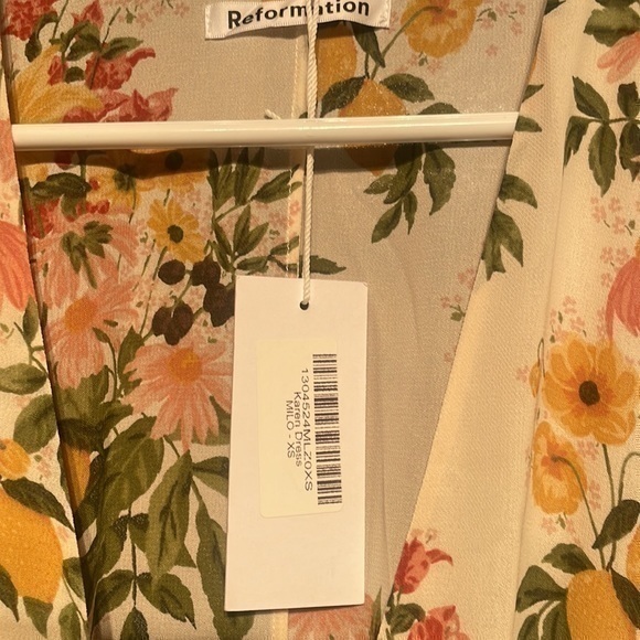 NWT Reformation Karen Midi Wrap Dress size XS - Picture 6 of 8